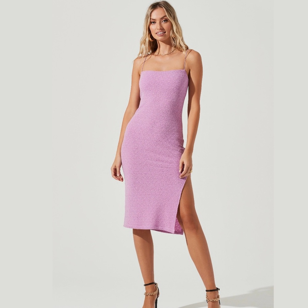 ASTR the label Dixon square neck midi dress